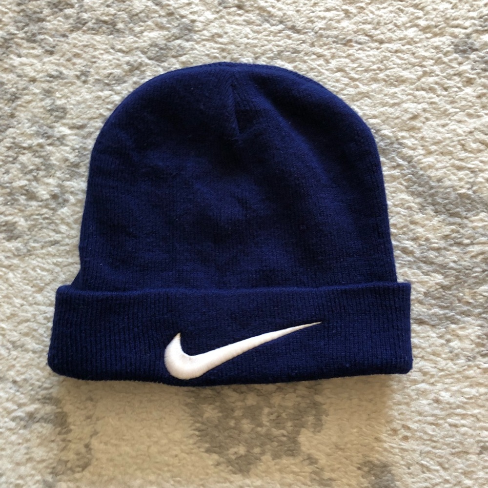 Classic blue & white knit Nike hat - Picture 4 of 4